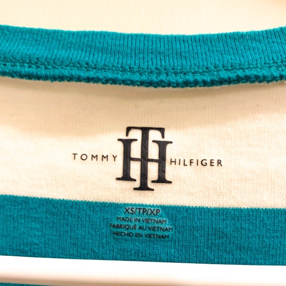 Tommy Hilfiger V-neck Striped T-Shirt - Picture 4 of 5